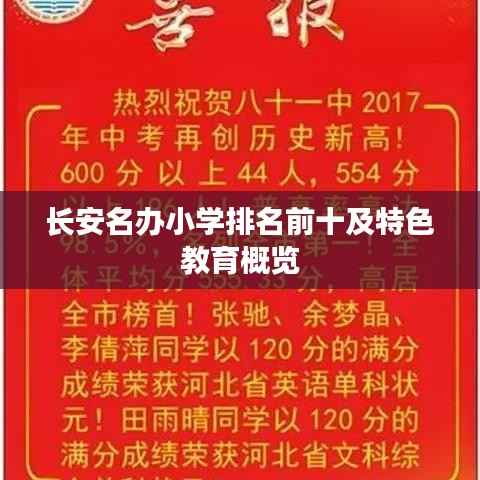 长安名办小学排名前十及特色教育概览