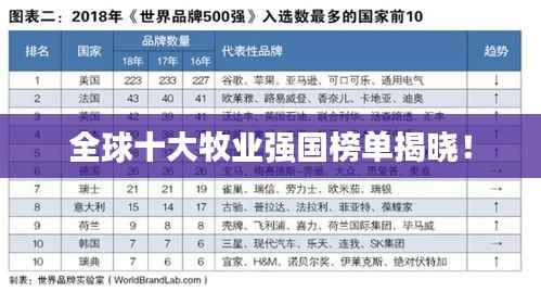 全球十大牧业强国榜单揭晓！