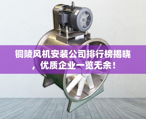 铜陵风机安装公司排行榜揭晓，优质企业一览无余！