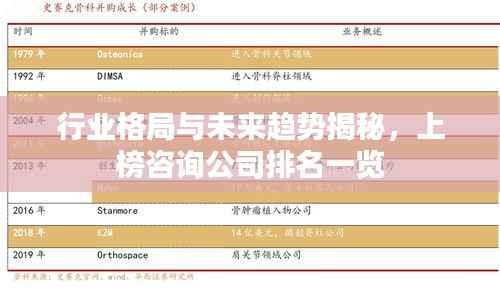 行业格局与未来趋势揭秘，上榜咨询公司排名一览