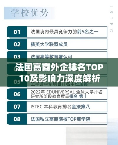 法国高商外企排名TOP10及影响力深度解析