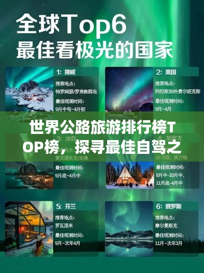 世界公路旅游排行榜TOP榜，探寻最佳自驾之旅路线
