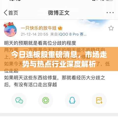 今日连板股重磅消息，市场走势与热点行业深度解析